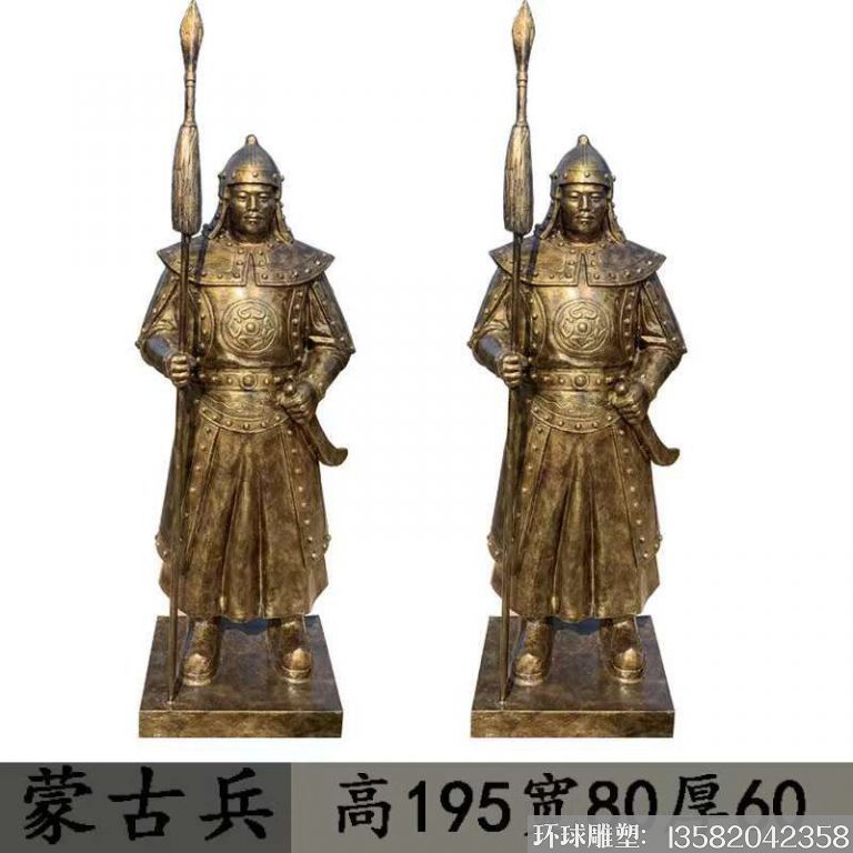 玻璃鋼士兵雕塑 仿銅雕塑2